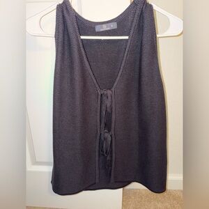 Women's Black Sleeveless Top